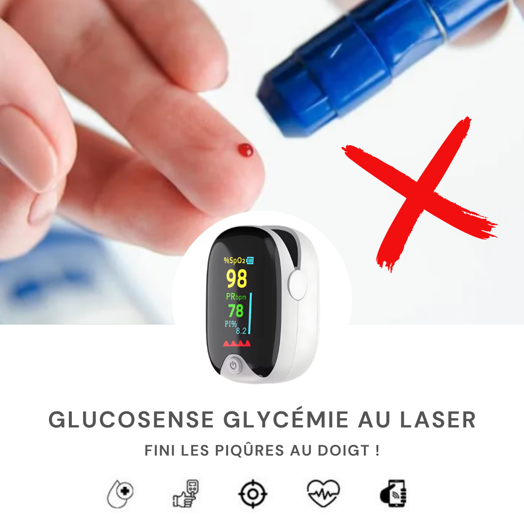 Appareil de surveillance de la glycémie au laser GlucoSense (Fabriqué en France)